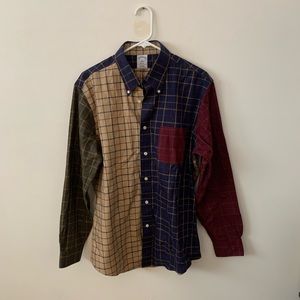 🎉HP🎉 Brooks Brothers Large Regent Harlequin Plaid Button Down Shirt
